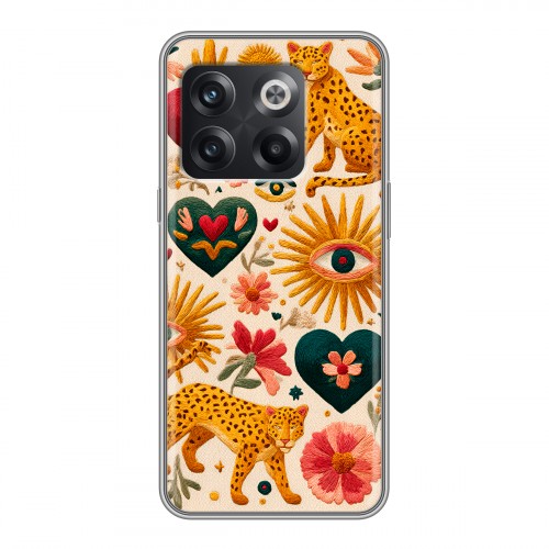 Полупрозрачный дизайнерский пластиковый чехол для OnePlus 10T Модный принт