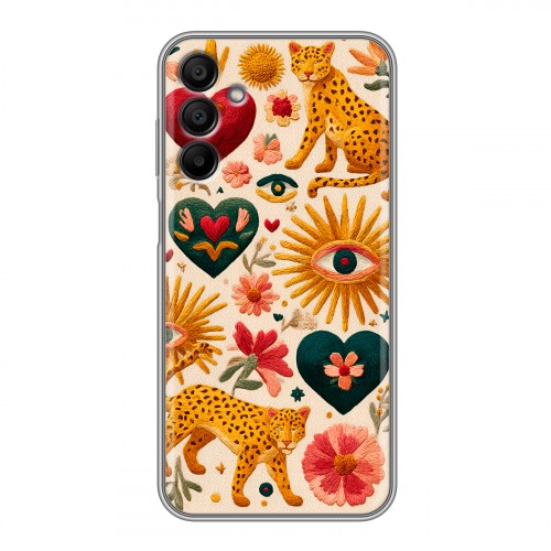 Полупрозрачный дизайнерский пластиковый чехол для Samsung Galaxy A15 Модный принт