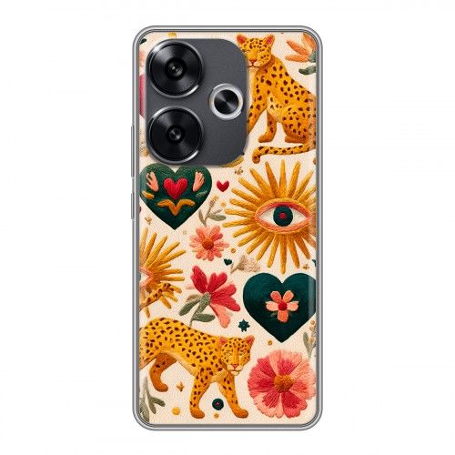 Полупрозрачный дизайнерский пластиковый чехол для Xiaomi Redmi Turbo 3 Модный принт