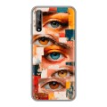 Полупрозрачный дизайнерский силиконовый чехол для Huawei Y8p Модный принт
