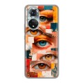 Полупрозрачный дизайнерский силиконовый чехол для Huawei Honor 50 Модный принт