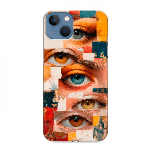 Полупрозрачный дизайнерский силиконовый чехол для Iphone 13 Модный принт