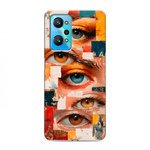 Полупрозрачный дизайнерский силиконовый чехол для Realme GT Neo 2 Модный принт