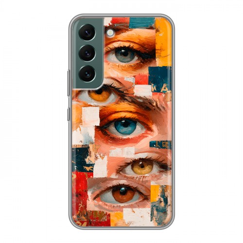 Полупрозрачный дизайнерский пластиковый чехол для Samsung Galaxy S22 Модный принт