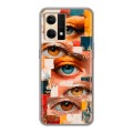 Полупрозрачный дизайнерский силиконовый чехол для OPPO Reno7 Модный принт