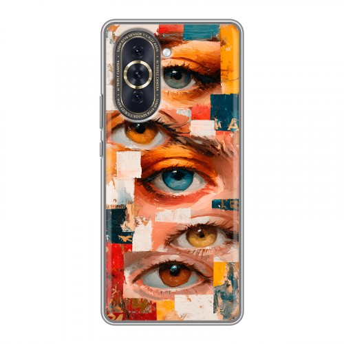 Полупрозрачный дизайнерский пластиковый чехол для Huawei Nova 10 Модный принт