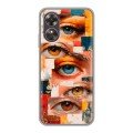 Полупрозрачный дизайнерский пластиковый чехол для OPPO A17 Модный принт