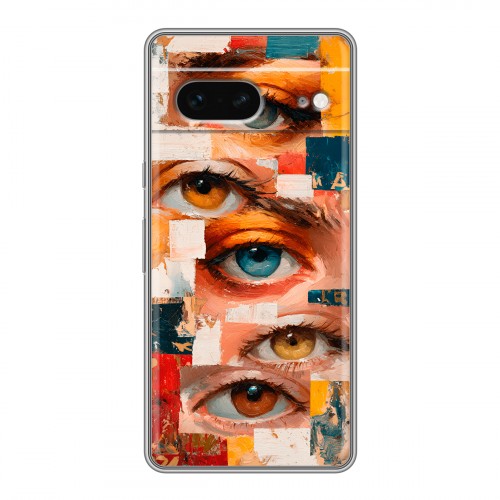 Полупрозрачный дизайнерский пластиковый чехол для Google Pixel 7 Модный принт