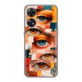 Полупрозрачный дизайнерский пластиковый чехол для OPPO Reno8 T Модный принт