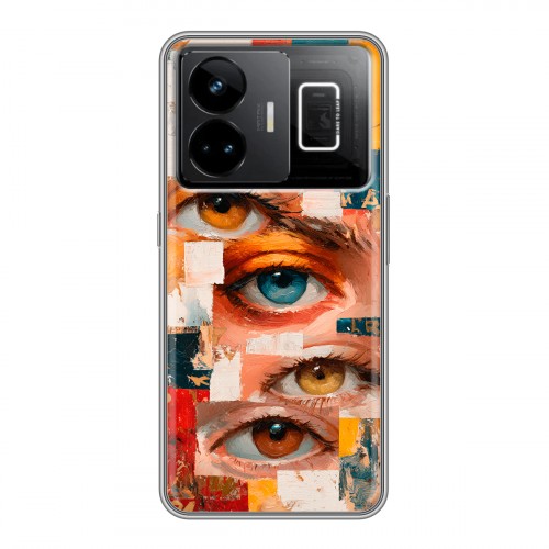 Полупрозрачный дизайнерский пластиковый чехол для Realme GT3 Модный принт