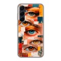 Полупрозрачный дизайнерский пластиковый чехол для Samsung Galaxy A55 Модный принт