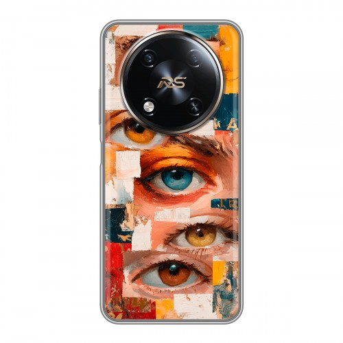 Полупрозрачный дизайнерский пластиковый чехол для Itel RS4 Модный принт