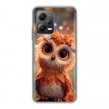 Полупрозрачный дизайнерский силиконовый чехол для Xiaomi Poco X5 Милая сова