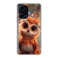 Полупрозрачный дизайнерский пластиковый чехол для XIaomi Poco F5 Милая сова