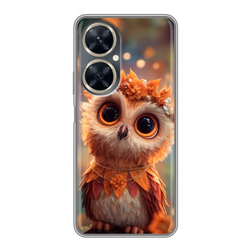 Полупрозрачный дизайнерский пластиковый чехол для Huawei Nova 11i Милая сова
