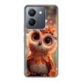 Полупрозрачный дизайнерский пластиковый чехол для Vivo Y36 Милая сова