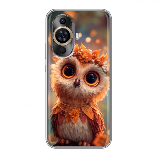 Полупрозрачный дизайнерский силиконовый чехол для Huawei Nova 11 Милая сова