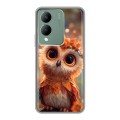 Полупрозрачный дизайнерский силиконовый чехол для Vivo Y17s Милая сова