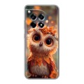 Полупрозрачный дизайнерский пластиковый чехол для OnePlus Ace 3 Милая сова