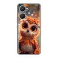 Полупрозрачный дизайнерский пластиковый чехол для Vivo Y03 Милая сова