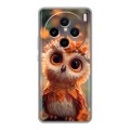 Полупрозрачный дизайнерский пластиковый чехол для Vivo X100 Милая сова