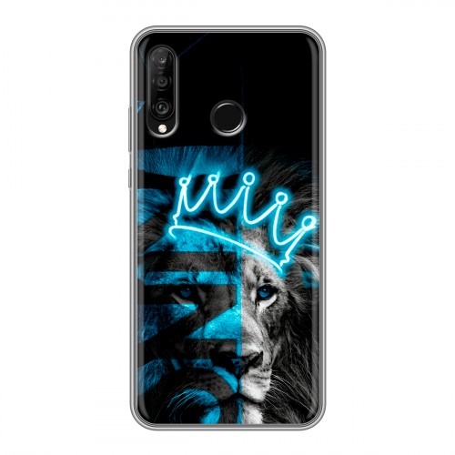 Дизайнерский силиконовый чехол для Huawei P30 Lite Король лев