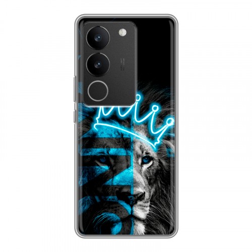 Дизайнерский силиконовый с усиленными углами чехол для Vivo V29 Король лев