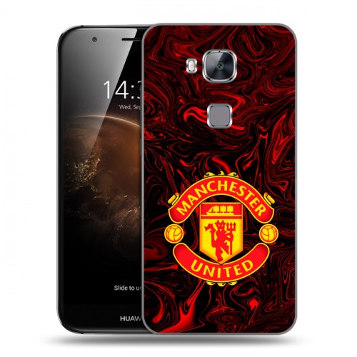 Дизайнерский пластиковый чехол для Huawei G8 Manchester United