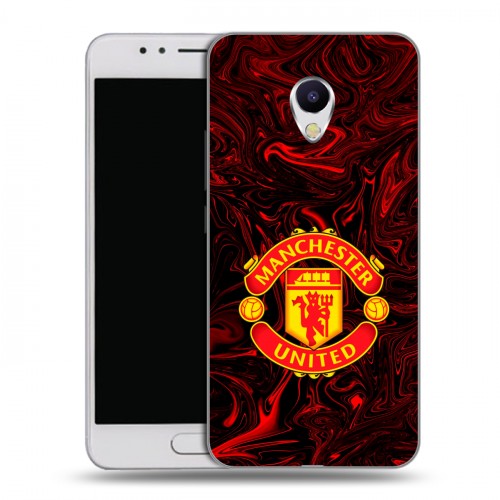 Дизайнерский пластиковый чехол для Meizu M5s Manchester United