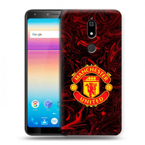 Дизайнерский силиконовый чехол для BQ Space X Manchester United