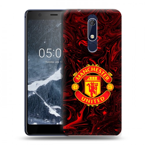 Дизайнерский пластиковый чехол для Nokia 5.1 Manchester United