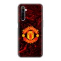 Дизайнерский силиконовый с усиленными углами чехол для Realme 6 Manchester United