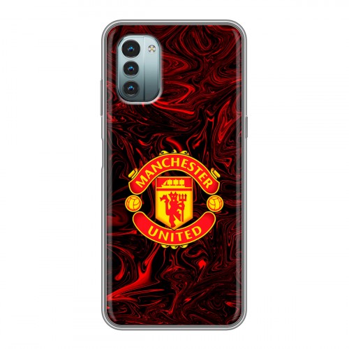 Дизайнерский силиконовый чехол для Nokia G11 Manchester United