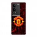 Дизайнерский силиконовый с усиленными углами чехол для Vivo V29 Manchester United