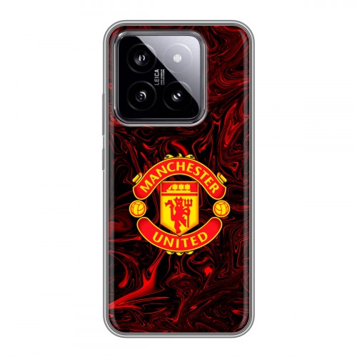 Дизайнерский силиконовый чехол для Xiaomi 14 Manchester United