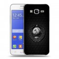 Дизайнерский пластиковый чехол для Samsung Galaxy J7 Герб Флаг СССР