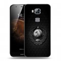 Дизайнерский пластиковый чехол для Huawei G8 Герб Флаг СССР