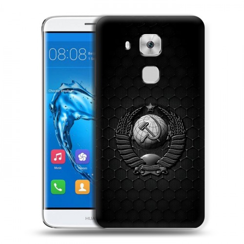 Дизайнерский пластиковый чехол для Huawei Nova Plus Герб Флаг СССР