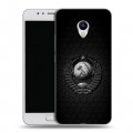 Дизайнерский пластиковый чехол для Meizu M5s Герб Флаг СССР