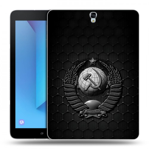 Дизайнерский силиконовый чехол для Samsung Galaxy Tab S3 Герб Флаг СССР