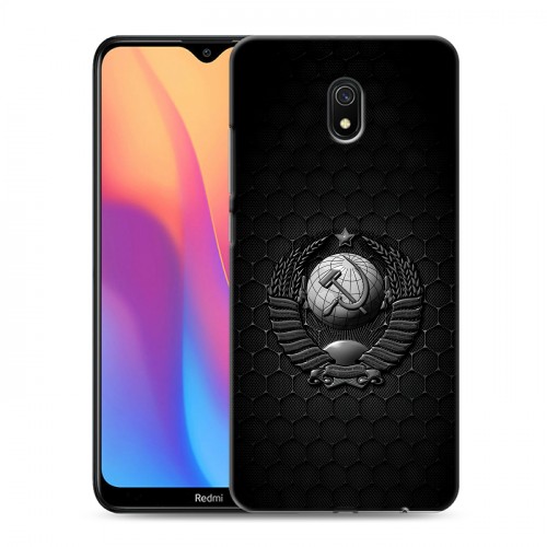 Дизайнерский пластиковый чехол для Xiaomi RedMi 8A Герб Флаг СССР