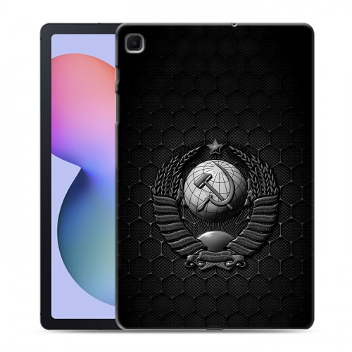 Дизайнерский силиконовый чехол для Samsung Galaxy Tab S6 Lite Герб Флаг СССР