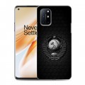 Дизайнерский пластиковый чехол для OnePlus 8T Герб Флаг СССР