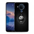 Дизайнерский силиконовый чехол для Nokia 5.4 Герб Флаг СССР