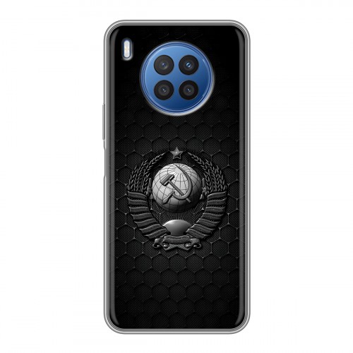 Дизайнерский силиконовый чехол для Huawei Nova 8i Герб Флаг СССР