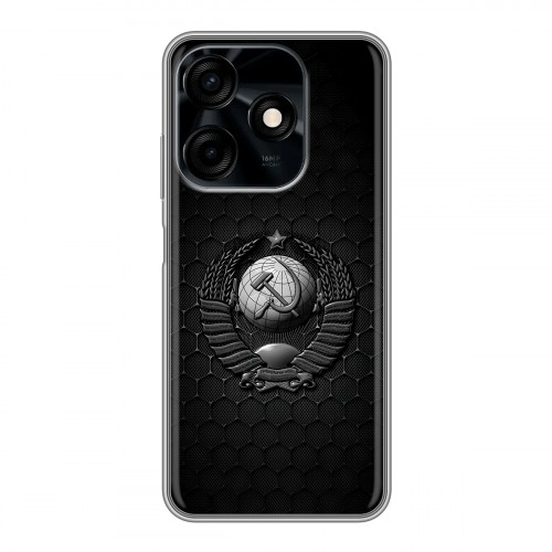 Дизайнерский силиконовый чехол для Tecno Spark 10C Герб Флаг СССР