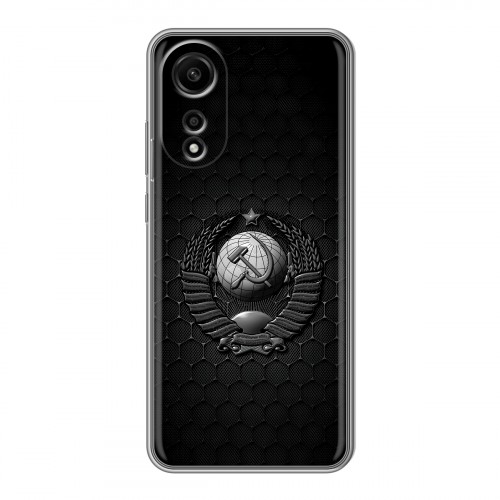 Дизайнерский силиконовый чехол для OPPO A78 4G Герб Флаг СССР