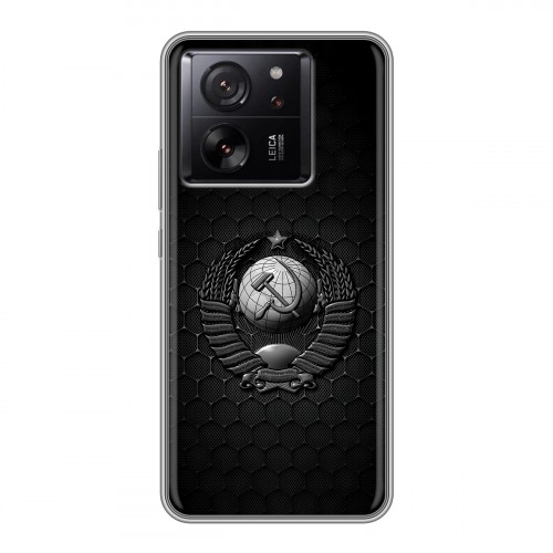 Дизайнерский силиконовый чехол для Xiaomi 13T Герб Флаг СССР