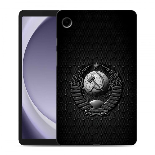 Дизайнерский силиконовый чехол для Samsung Galaxy Tab A9 Герб Флаг СССР