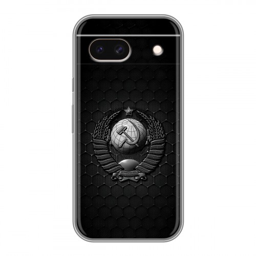 Дизайнерский силиконовый чехол для Google Pixel 8a Герб Флаг СССР